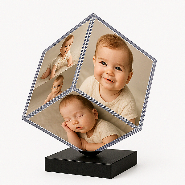 FOTO CUBO GIRATORIO 8,5 CM C/ BASE