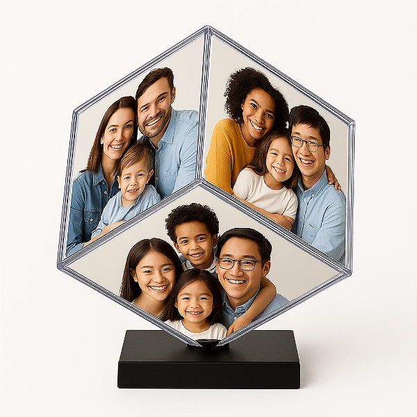 FOTO CUBO GIRATORIO 6,2 CM C/ BASE