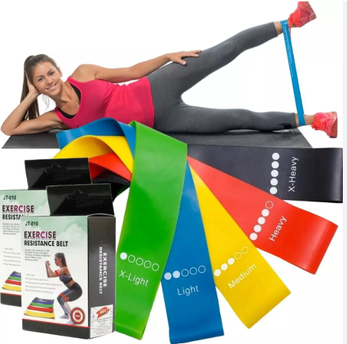 KIT 5 MINI BAND ELASTICO EXERCICIO ACADEMIA/CASA