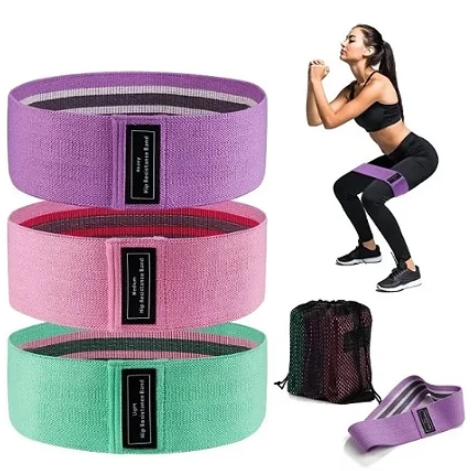 KIT 3 FAIXAS BAND ELÁSTICAS EXERCÍCIO ALTA RESISTÊNCIA