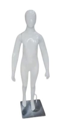 MANEQUIM DE FIBRA INFANTIL UNISSEX 04 À 06 ANOS BRANCO BRILHO