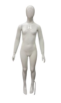 MANEQUIM DE FIBRA JUVENIL FEMININO 14 À 16 ANOS BRANCO BRILHO