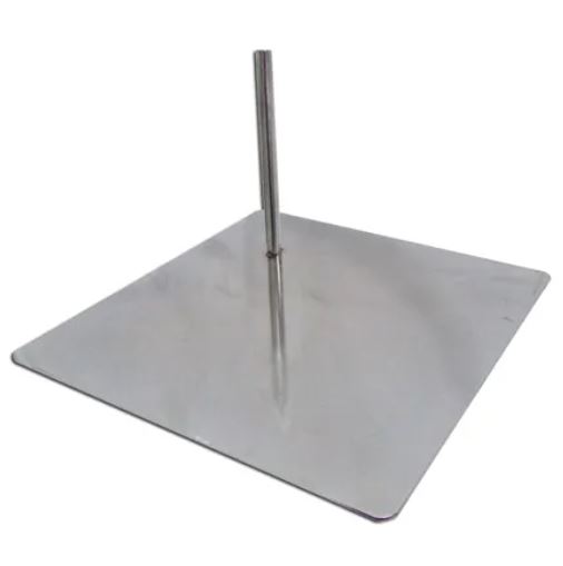 BASE PARA MANEQUIM DE 01 PINO - CROMADA