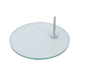 BASE PARA MANEQUIM DE VIDRO TEMPERADO 10MM - REDONDO