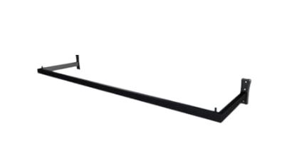 ARARA DE PAREDE PRETA TUBO QUADRADO INDUSTRIAL - 1.20MT