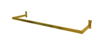 ARARA DE PAREDE DOURADA TUBO QUADRADO INDUSTRIAL - 1.00MT