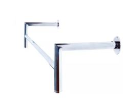 ARARA DE PAREDE EM L CROMADA - 1.20MT