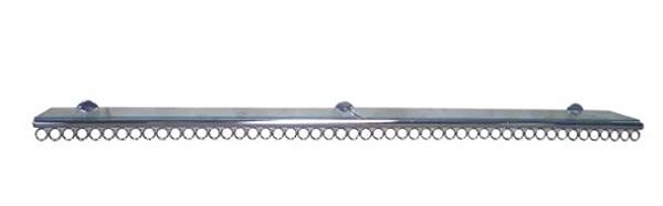 ARARA DE PAREDE LINEAR CROMADA - 2.00MT