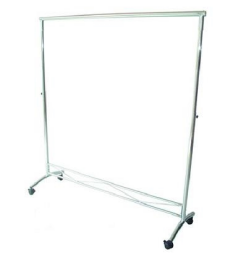 ARARA DESFILE MD SIMPLES CROMADA COM RODINHAS - 1.20MT