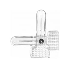 PRESILHA ACRÍLICA SIMPLES TRANSPARENTE - PCT C/50