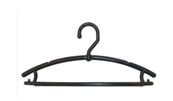 CABIDE PLÁSTICO BOUTIQUE FECHADO PRETO - PCT C/50