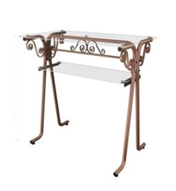 BALCÃO DE ATENDIMENTO COM ARARA VINTAGE ROSÊ GOLD