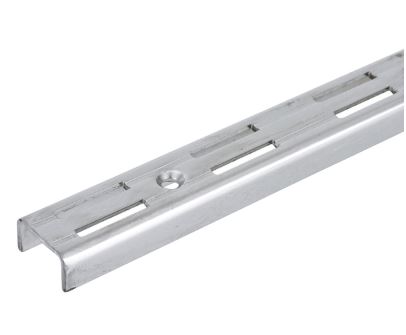 TRILHO DUPLO CROMADO - 2.00MT