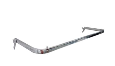 ARARA DE CREMALHEIRA CROMADA TUBO OBLONGO - 1.20MT