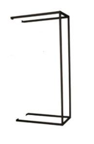 ARARA ESTRUTURA CREMALHEIRA PRETA CONTINUAÇÃO - 1.24MT X 2.20MT