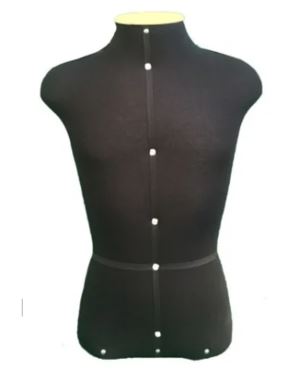 BUSTO DE COSTURA MASCULINO PRETO