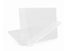 EXPOSITOR PORTA CARTEIRA SIMPLES TRANSPARENTE