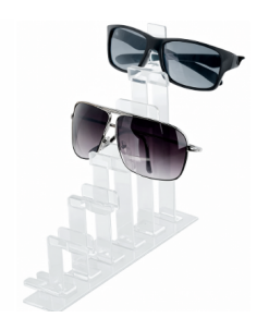 EXPOSITOR PARA ÓCULOS TRANSPARENTE 06 DEGRAUS