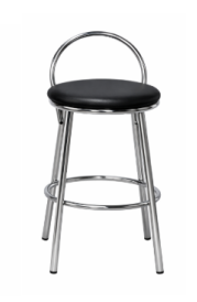 BANQUETA BAIXA SIMPLES CROMADA - 0.50CM