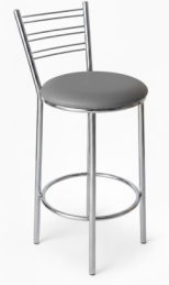 BANQUETA MÉDIA ESSENCIAL CROMADA - 0.60CM