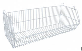 CESTO EMPILHÁVEL BRANCO SEM PÉ - 0.90CM