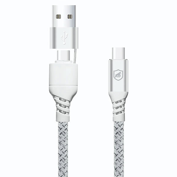 Cabo Thunder 65W 2 em 1 - Tipo C / USB-A / Type C /  1M   - Gshield