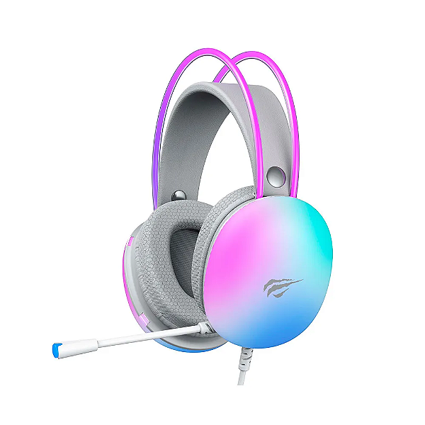 Headset Gamer Havit, RGB, com fio e microfone - H2037d