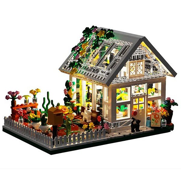 Flower House Com LED"s - Blocos de Montar