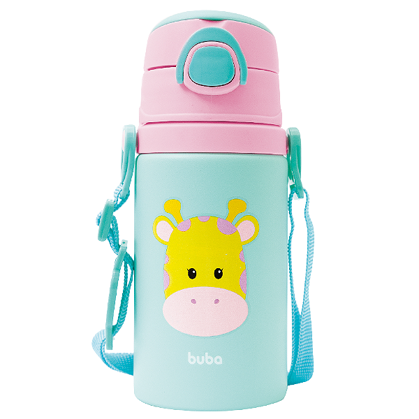 Garrafinha de Aluminio Animal Fun - Girafa