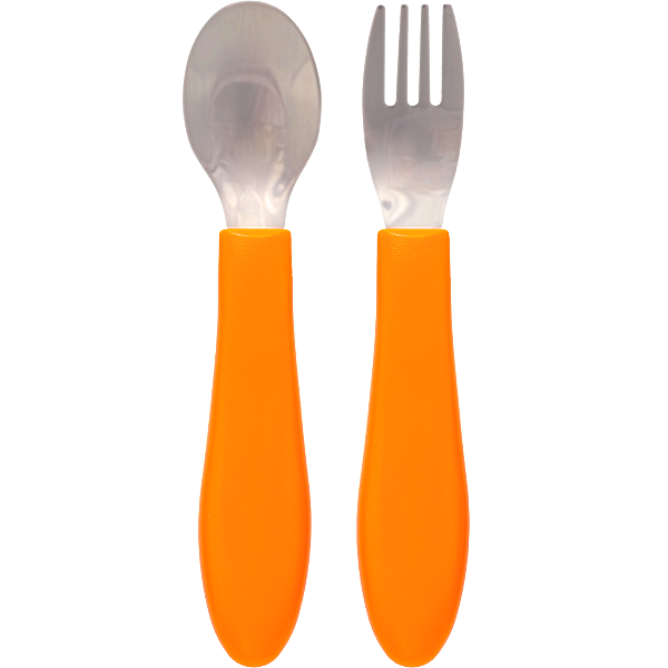 Kit Talheres Buba Zoo - Laranja