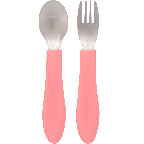 Kit Talheres Buba Zoo - Rosa