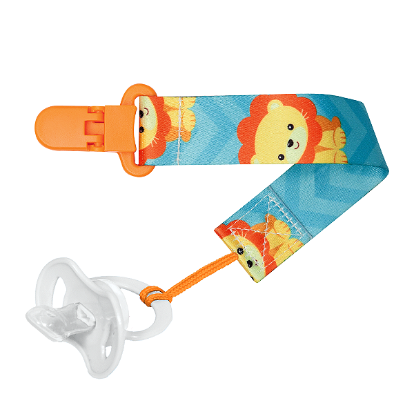 Prendedor de Chupeta - Animal Fun - Leão