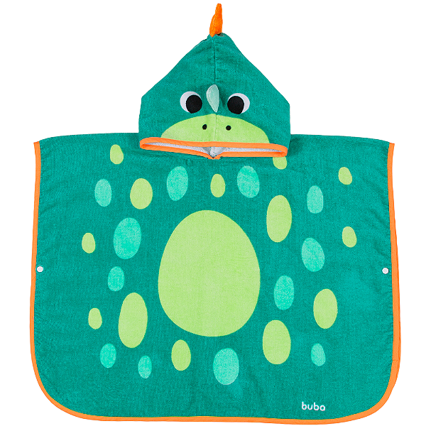 Toalha Poncho Buba Zoo - Dino