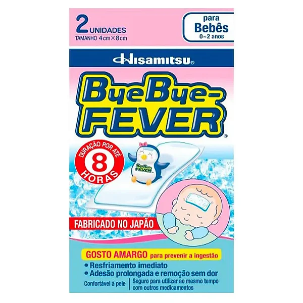 Bye Bye Fever Bebês (Alivio de Febre) com 2 unidades
