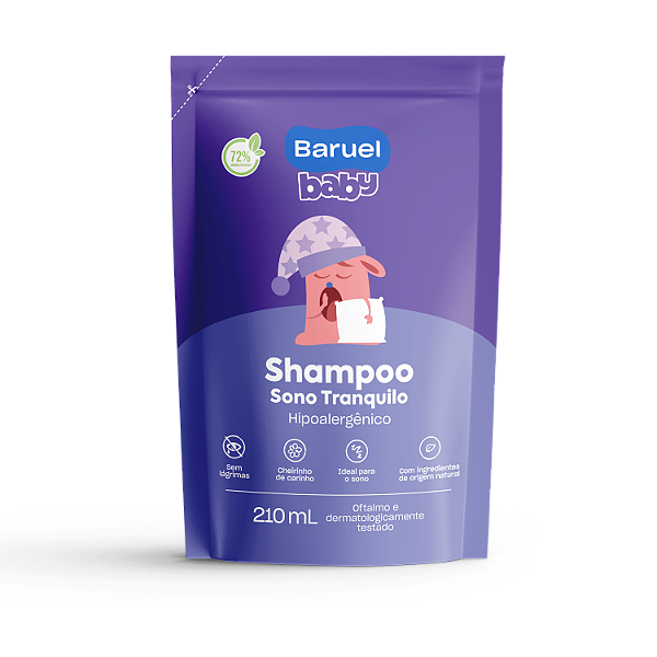 Refil Shampoo Sono Tranquilo, 210ml - Baruel Baby