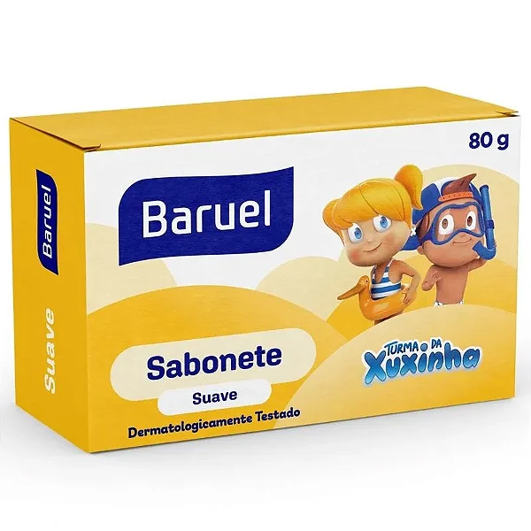 Sabonete Barra Suave Hipoalergênico, 80g - Turma da Xuxinha