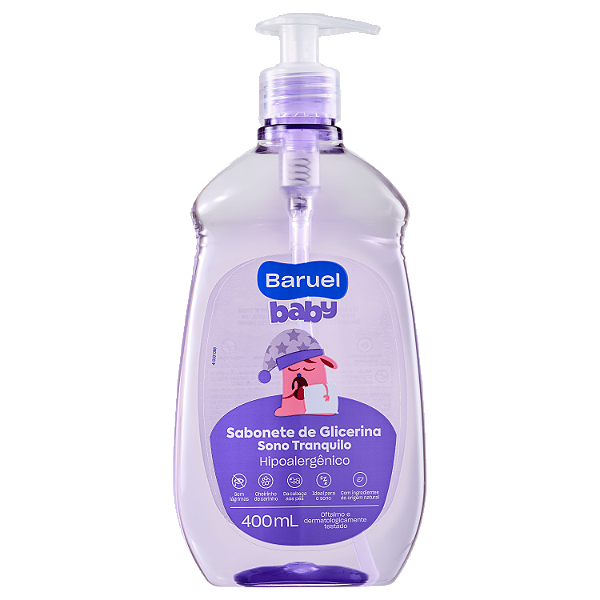 Sabonete Liquido Sono Tranquilo, 400ml - Baruel Baby