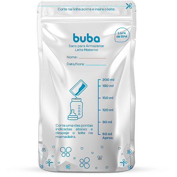 Saco para Armazenar Leite Materno Buba