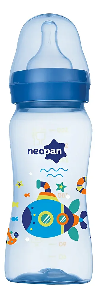 Mamadeira Criativa, 250ml, Azul - Neopan