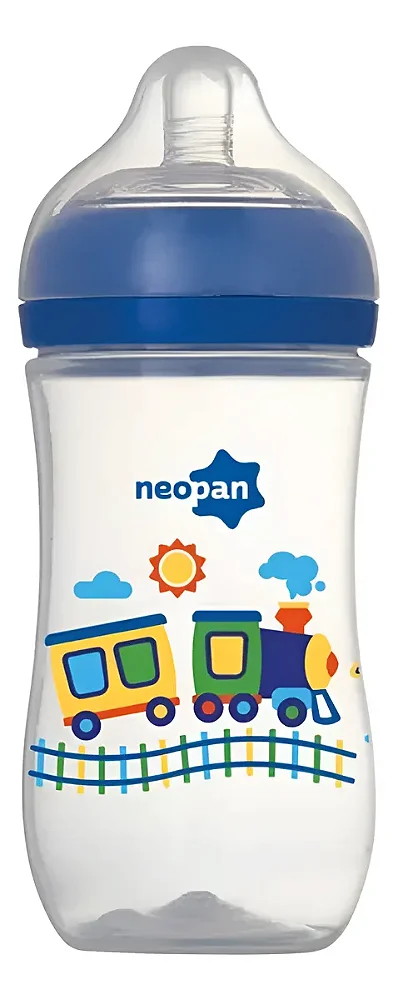 Mamadeira Super Ventilada, 300ml, Azul - Neopan