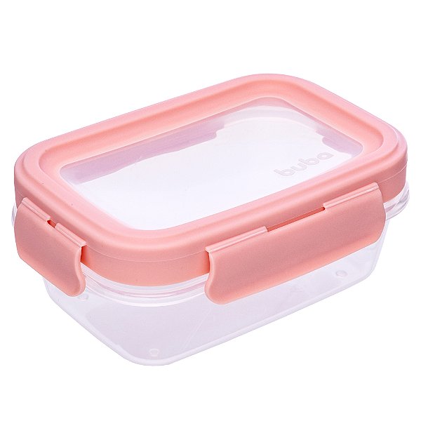 Kit 3 Potinhos Hermeticos, Rosa - Buba