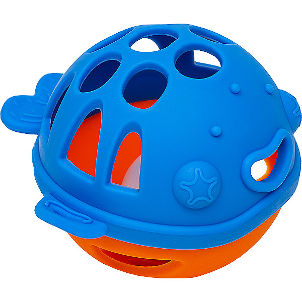 Mordedor Baleia Azul em Silicone - Buba