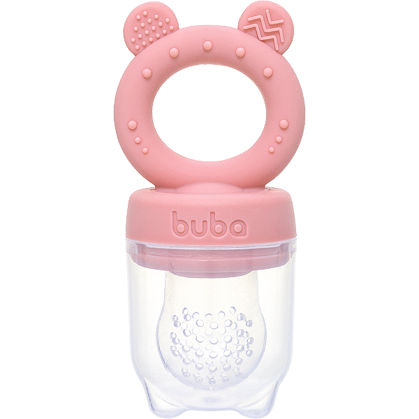 Porta-Frutinhas em Silicone Ursinho Rosa - Buba