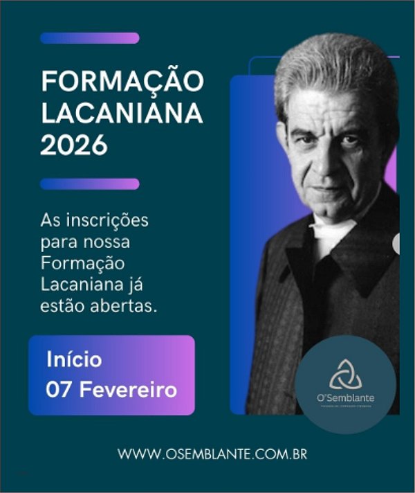 Matrícula - Formação Psicanalítica Lacaniana 2026