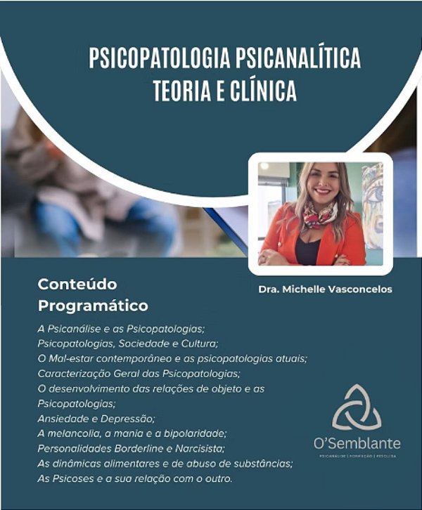 Assistir a Gravação - Psicopatologia Psicanalítica: teoria e clínica