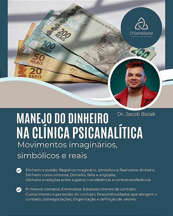 Assistir à Gravação - Manejo do dinheiro na clínica psicanalítica