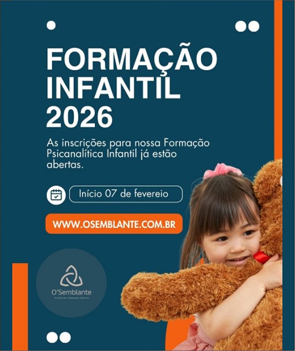Matrícula - Formação Psicanalítica Clínica Infantil e Adolescente 2026
