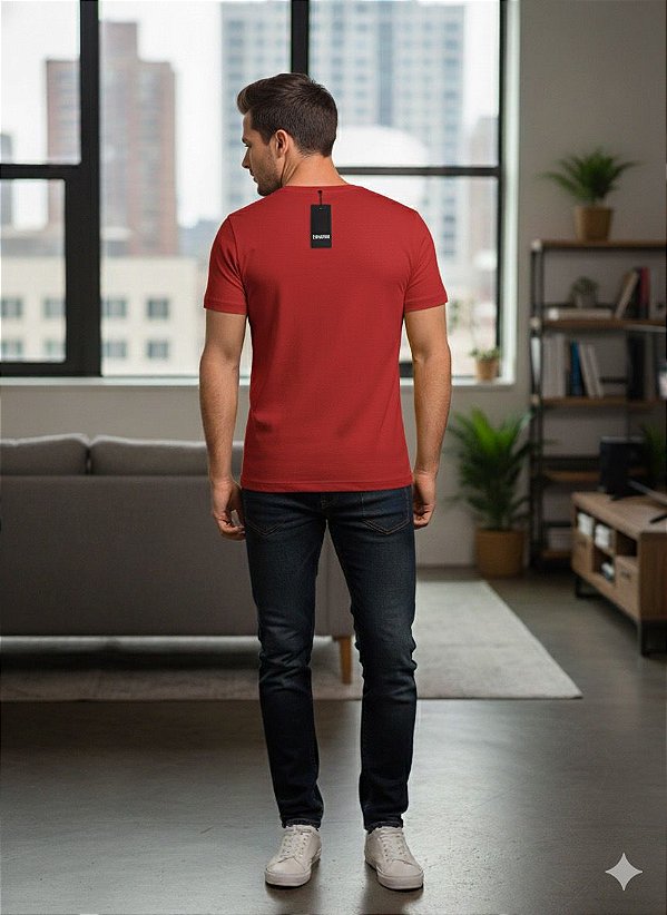 Camiseta Masculina Americana Texas Malha Egípcia Premium