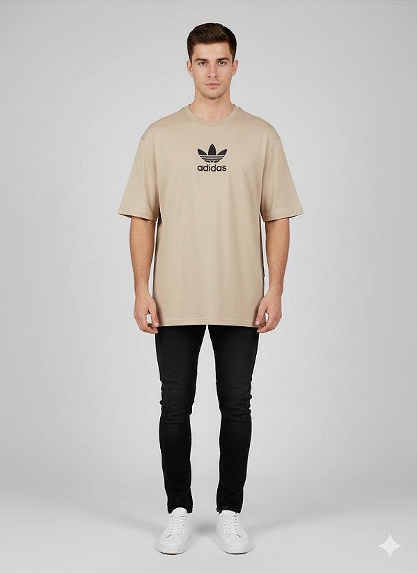Camiseta Masculina Adidas Logo Oversized