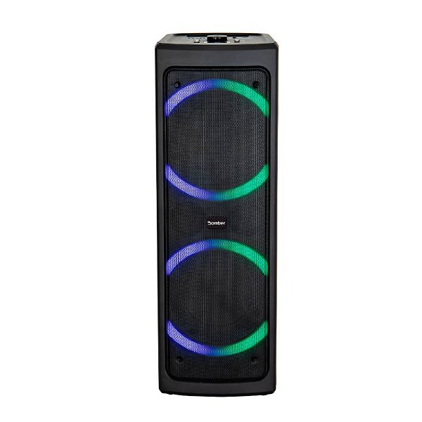 Caixa De Som Bomber Beatbox 2000 Bluetooth Led Preto Bivolt